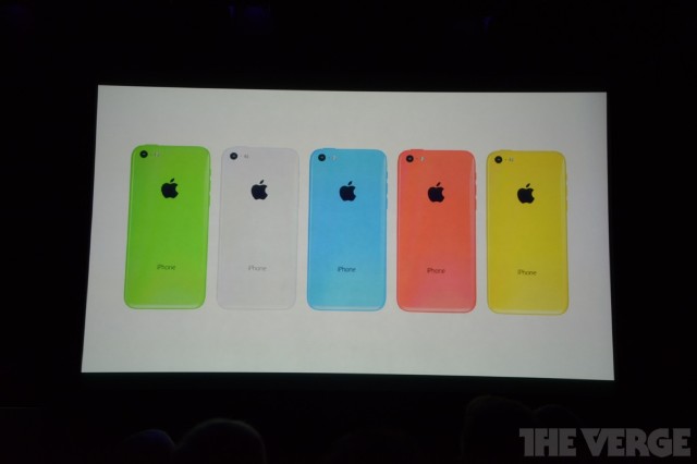 五彩戰隊，Apple iPhone 5C  $4688 開賣