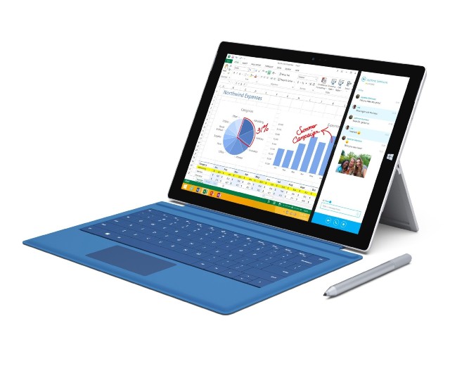 微軟 12 吋 Surface Pro 3 發表，輕薄對尬 MBA、iPad