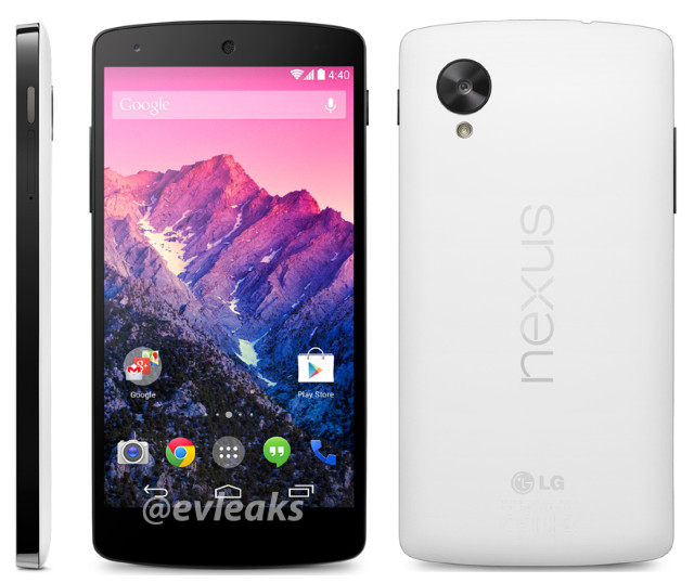 11 月 1 日推出？Nexus 5 將有黑、白兩色選擇