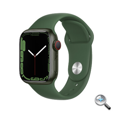 4015401 _ 4015451 Apple_Watch_Series_7_LTE_41mm_Green_Aluminum_Clover_Sport_Band_PDP_Image_Position-1_HKTC_FA.jpg