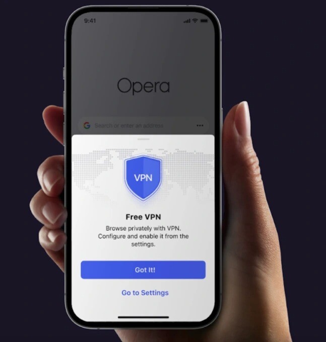 完全免費！iOS 版 Opera 新增 VPN 功能