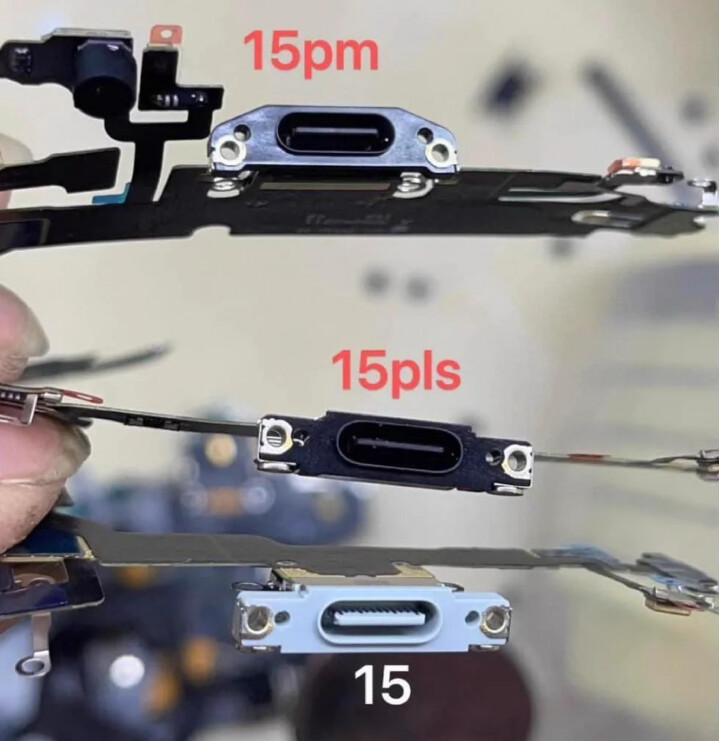 USB-C 連接埠零件曝光　僅 iPhone 15 Pro 對應較快速度