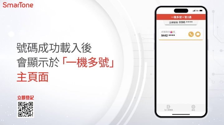 進入「一機多號」主頁面管理號碼。