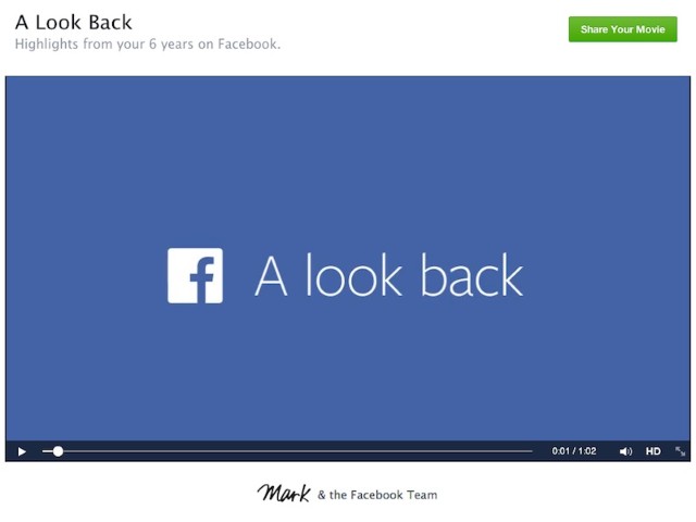 ​賀 Facebook 10 週年  推 Look Back 回顧服務