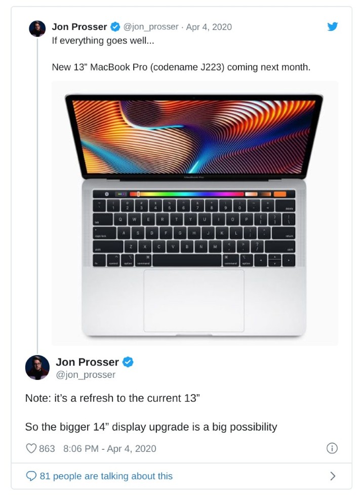 全新 13 吋 MacBook Pro   達人爆料最快 5 月上市