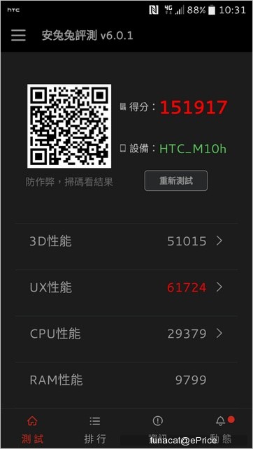 HTC 10 效能實測:叫我跑分王 HTC 10 效能實測:叫我跑分王